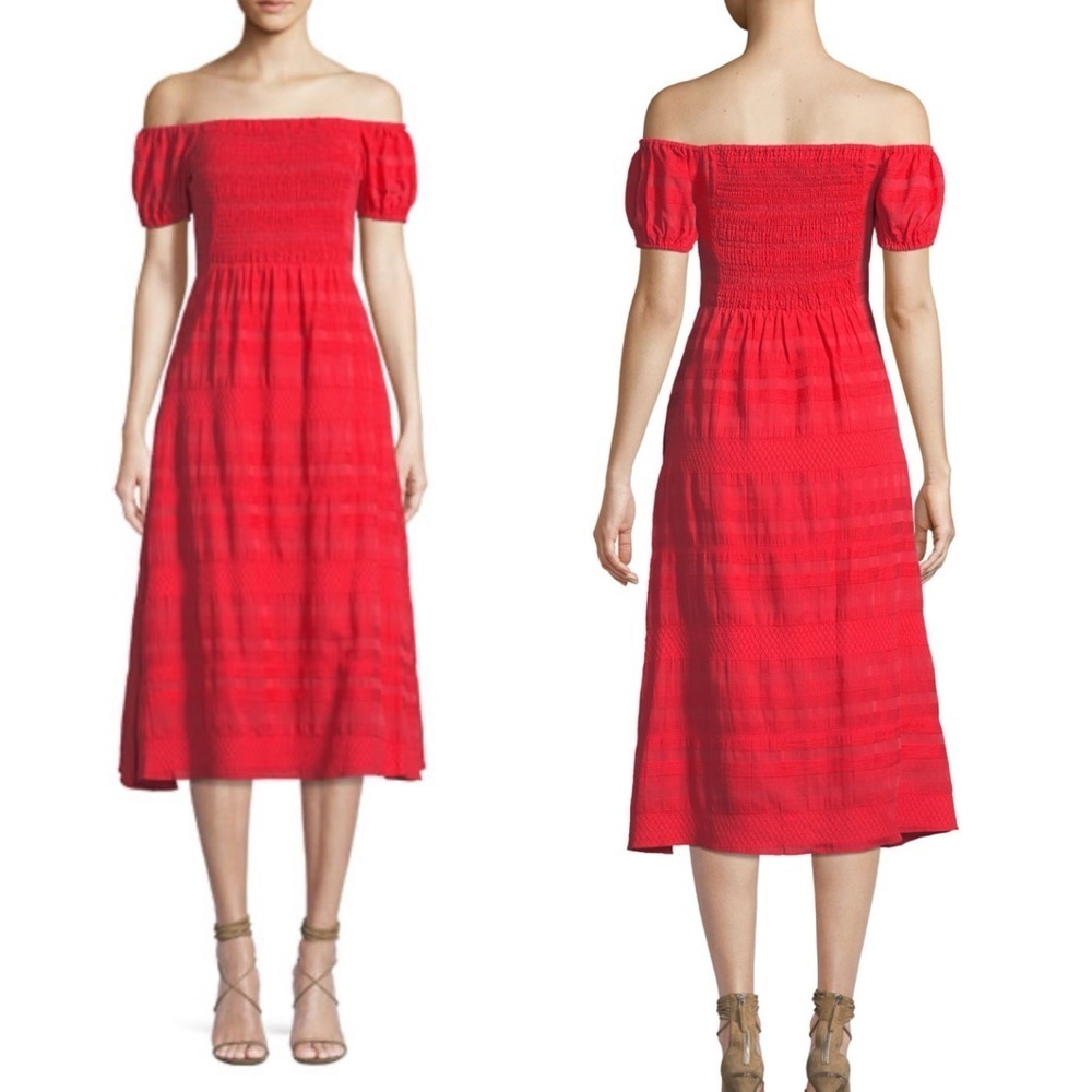Tanya Taylor Zanna Dress in Red size 10